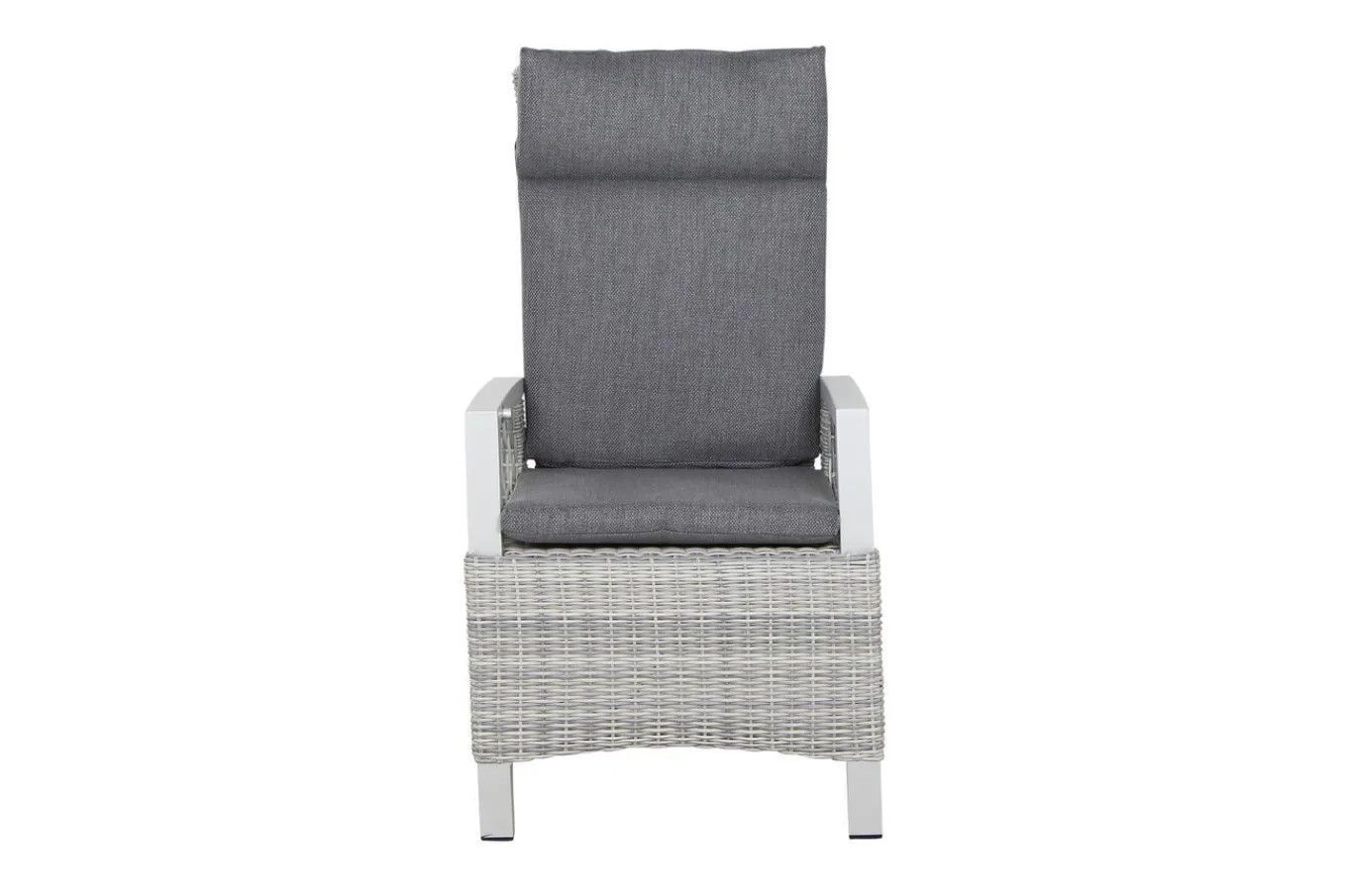Hot Corido Dining Sessel, ice grey, Alu / Gardino®-Geflecht, 76x62x109 cm, verstellbar Polyrattan-Gartenmöbel|Aluminium-Gartenmöbel