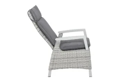 Hot Corido Dining Sessel, ice grey, Alu / Gardino®-Geflecht, 76x62x109 cm, verstellbar Polyrattan-Gartenmöbel|Aluminium-Gartenmöbel