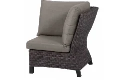 Outlet Corido Eckelement, charcoal, Alu / Gardino®-Geflecht, 83x83x88 cm Polyrattan-Gartenmöbel|Gartenlounge