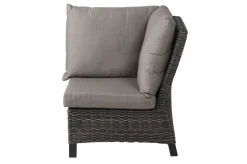 Outlet Corido Eckelement, charcoal, Alu / Gardino®-Geflecht, 83x83x88 cm Polyrattan-Gartenmöbel|Gartenlounge