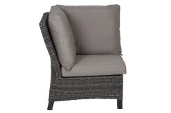 Outlet Corido Eckelement, charcoal, Alu / Gardino®-Geflecht, 83x83x88 cm Polyrattan-Gartenmöbel|Gartenlounge