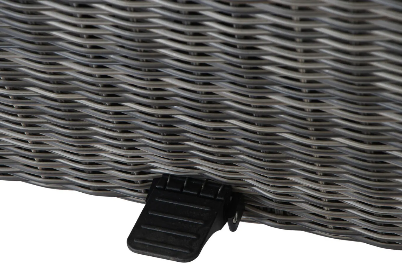 Corido Garten-Essgruppe, charcoal, Alu / Gardino®-Geflecht, 6 Relaxsessel, stufenloser Lifttisch 160x90x47-71cm Polyrattan-Gartenmöbel|Gartenlounge