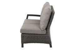 Outlet Corido Gartenlounge, charcoal, Alu/Gardino®-Geflecht, 5 Personen, Loungetisch 140x85cm Polyrattan-Gartenmöbel|Gartenlounge