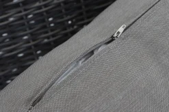 Outlet Corido Gartenlounge, charcoal, Alu/Gardino®-Geflecht, 5 Personen, Loungetisch 140x85cm Polyrattan-Gartenmöbel|Gartenlounge