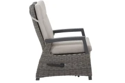 Discount Corido Gartenlounge, charcoal, Alu/Gardino®-Geflecht, 2 Relaxsessel + 3er Sofa, stufenloser Lifttisch 160x90x47-71cm Polyrattan-Gartenmöbel|Gartenlounge