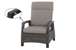 Online Corido Gartenlounge, charcoal, Alu/Gardino®-Geflecht, 2 Loungesessel + 3er Sofa, stufenloser Lifttisch 160x90x47-71cm Polyrattan-Gartenmöbel|Gartenlounge