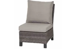 Corido Gartenlounge, charcoal, Alu/Gardino®-Geflecht, 6 Personen, Loungetisch 140x85cm Polyrattan-Gartenmöbel|Gartenlounge