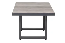 Corido Gartenlounge, charcoal, Alu/Gardino®-Geflecht, 6 Personen, Loungetisch 140x85cm Polyrattan-Gartenmöbel|Gartenlounge