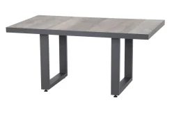 Corido Gartenlounge, charcoal, Alu/Gardino®-Geflecht, 6 Personen, Loungetisch 140x85cm Polyrattan-Gartenmöbel|Gartenlounge