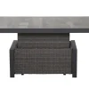 Outlet Corido Lifttisch, charcoal, Alu/Gardino®-Geflecht, 160 x 90 cm, höhenverstellbar Gartentische|Gartenlounge