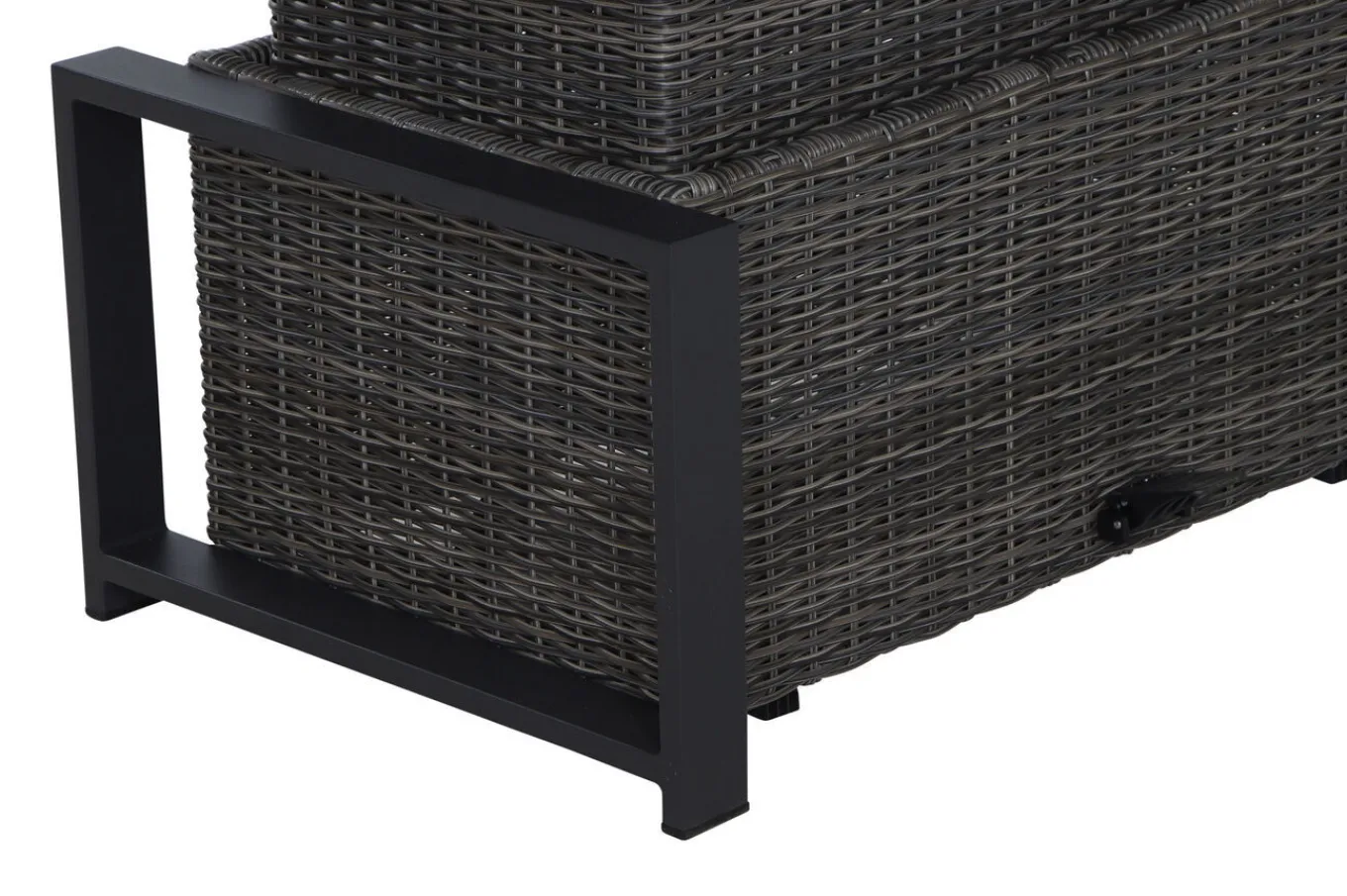 Outlet Corido Lifttisch, charcoal, Alu/Gardino®-Geflecht, 160 x 90 cm, höhenverstellbar Gartentische|Gartenlounge
