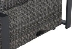 Outlet Corido Lifttisch, charcoal, Alu/Gardino®-Geflecht, 160 x 90 cm, höhenverstellbar Gartentische|Gartenlounge