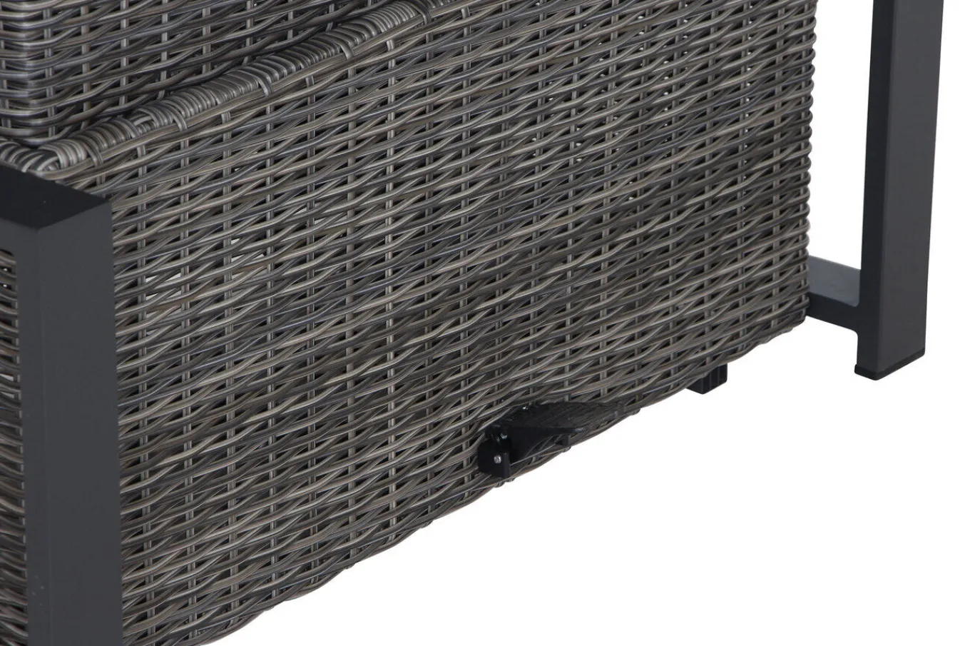 Outlet Corido Lifttisch, charcoal, Alu/Gardino®-Geflecht, 160 x 90 cm, höhenverstellbar Gartentische|Gartenlounge