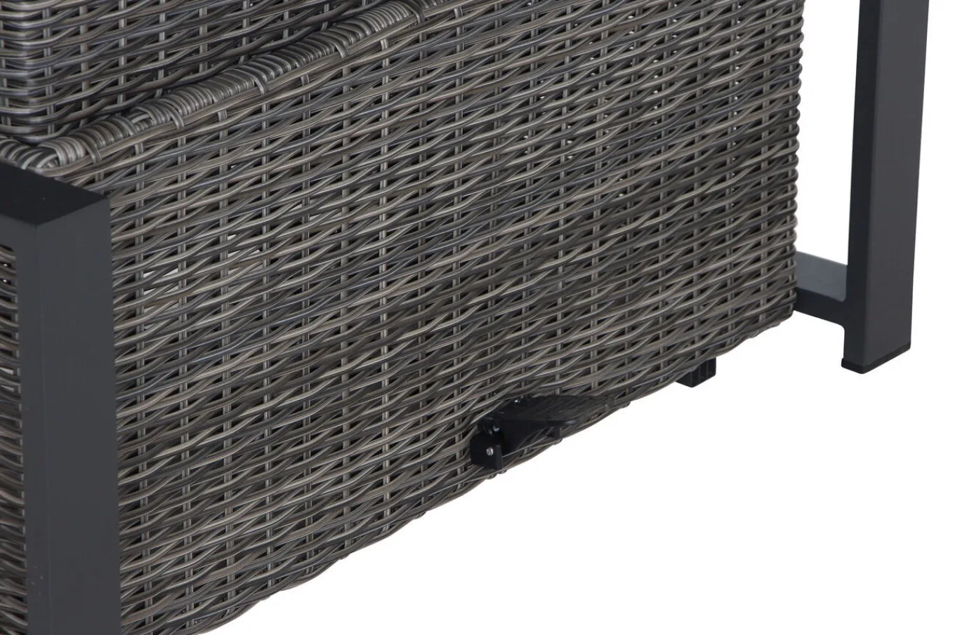 Outlet Corido Lifttisch, charcoal, Alu/Gardino®-Geflecht, 160 x 90 cm, höhenverstellbar Gartentische|Gartenlounge