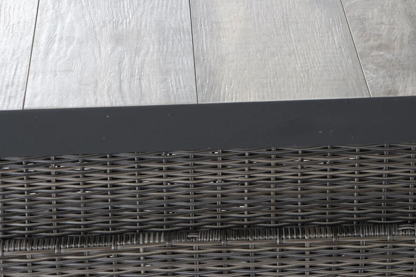 Outlet Corido Lifttisch, charcoal, Alu/Gardino®-Geflecht, 160 x 90 cm, höhenverstellbar Gartentische|Gartenlounge