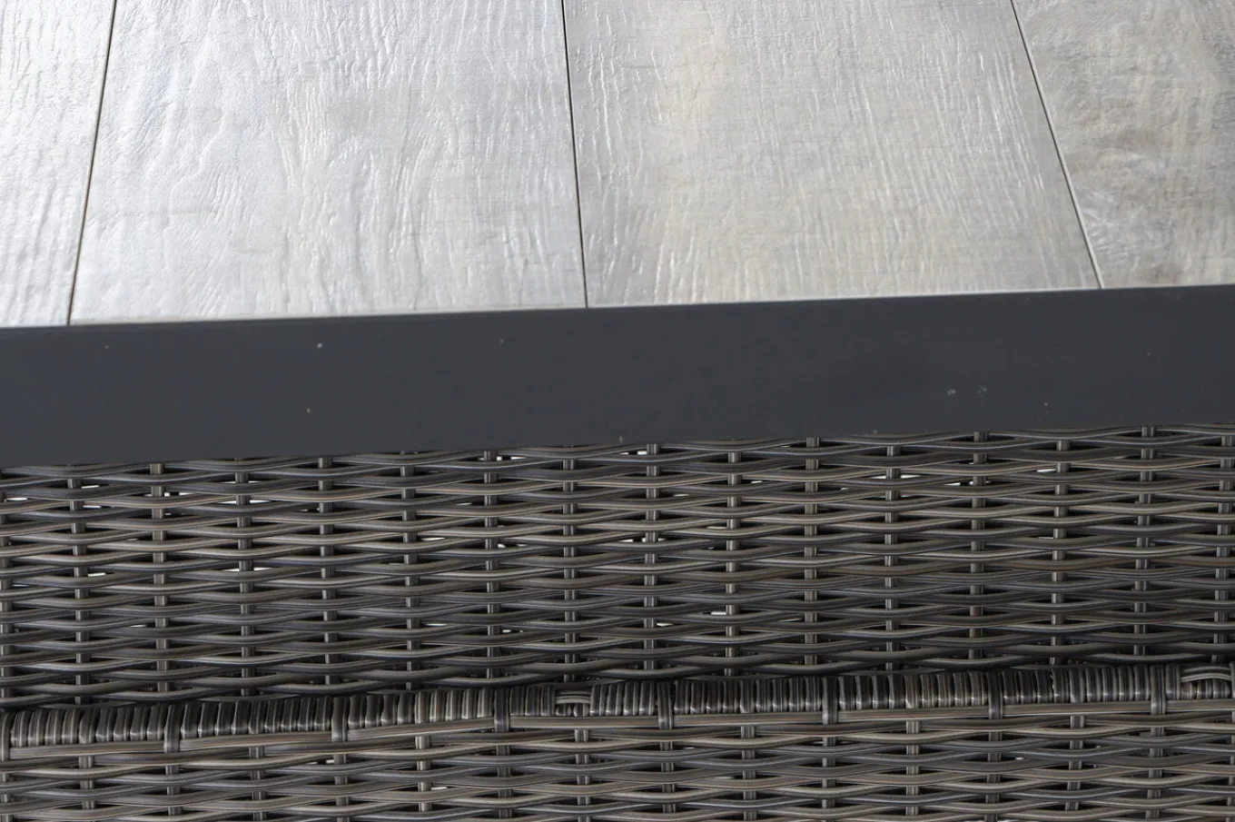 Outlet Corido Lifttisch, charcoal, Alu/Gardino®-Geflecht, 160 x 90 cm, höhenverstellbar Gartentische|Gartenlounge