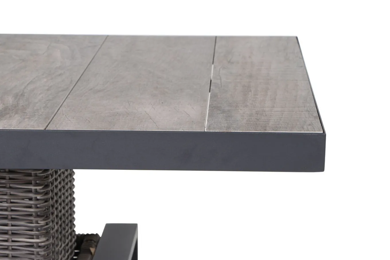 Sale Corido Lifttisch, charcoal, Alu/Gardino®-Geflecht, 130 x 75 cm, höhenverstellbar Gartentische|Gartenlounge