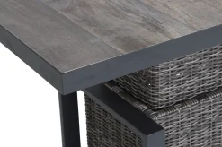 Sale Corido Lifttisch, charcoal, Alu/Gardino®-Geflecht, 130 x 75 cm, höhenverstellbar Gartentische|Gartenlounge