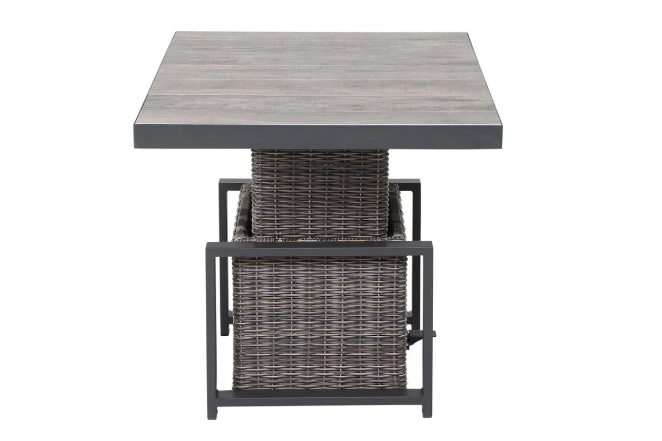 Sale Corido Lifttisch, charcoal, Alu/Gardino®-Geflecht, 130 x 75 cm, höhenverstellbar Gartentische|Gartenlounge