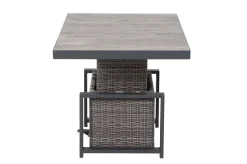 Sale Corido Lifttisch, charcoal, Alu/Gardino®-Geflecht, 130 x 75 cm, höhenverstellbar Gartentische|Gartenlounge