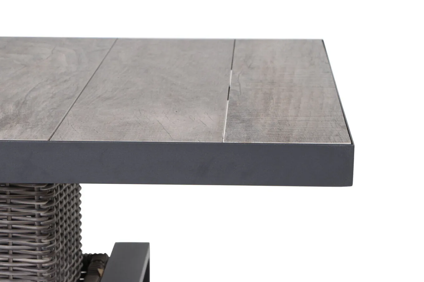 Sale Corido Lifttisch, charcoal, Alu/Gardino®-Geflecht, 130 x 75 cm, höhenverstellbar Gartentische|Gartenlounge