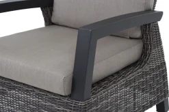 Discount Corido Loungesessel, charcoal, Alu / Gardino®-Geflecht, 73x87x103 cm Polyrattan-Gartenmöbel|Gartenstühle & Gartensessel