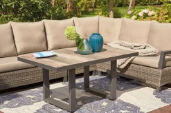 Outlet Corido Mittelelement, charcoal, Alu / Gardino®-Geflecht, 60x83x88 cm Polyrattan-Gartenmöbel|Aluminium-Gartenmöbel