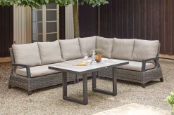 Outlet Corido Mittelelement, charcoal, Alu / Gardino®-Geflecht, 60x83x88 cm Polyrattan-Gartenmöbel|Aluminium-Gartenmöbel