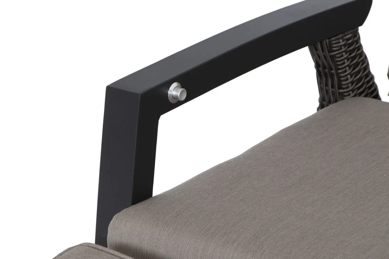 Online Corido Relaxsessel, charcoal, Alu / Gardino®-Geflecht, 73x87x103 cm, verstellbar Polyrattan-Gartenmöbel|Aluminium-Gartenmöbel
