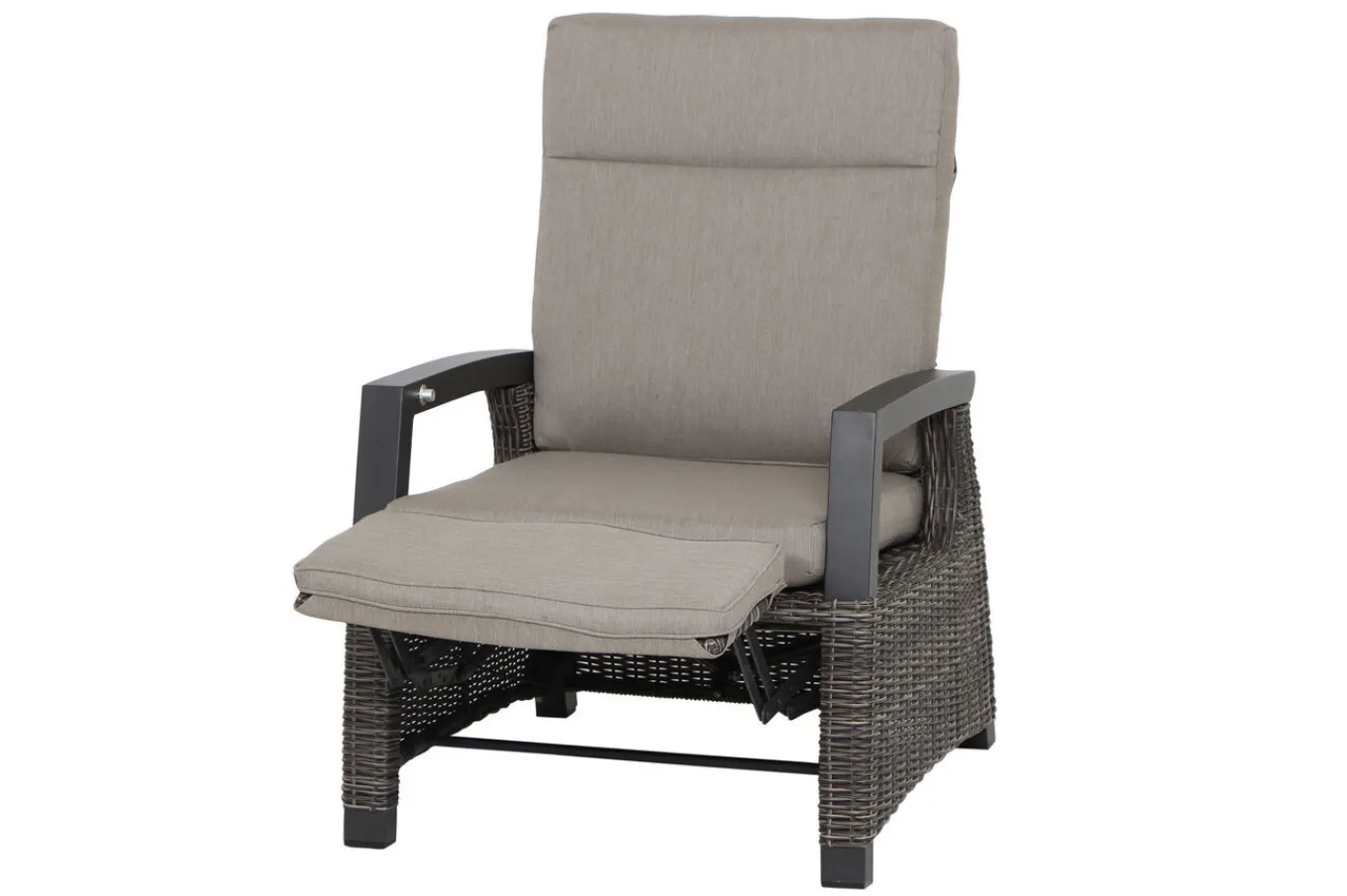 Online Corido Relaxsessel, charcoal, Alu / Gardino®-Geflecht, 73x87x103 cm, verstellbar Polyrattan-Gartenmöbel|Aluminium-Gartenmöbel