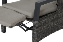 Online Corido Relaxsessel, charcoal, Alu / Gardino®-Geflecht, 73x87x103 cm, verstellbar Polyrattan-Gartenmöbel|Aluminium-Gartenmöbel