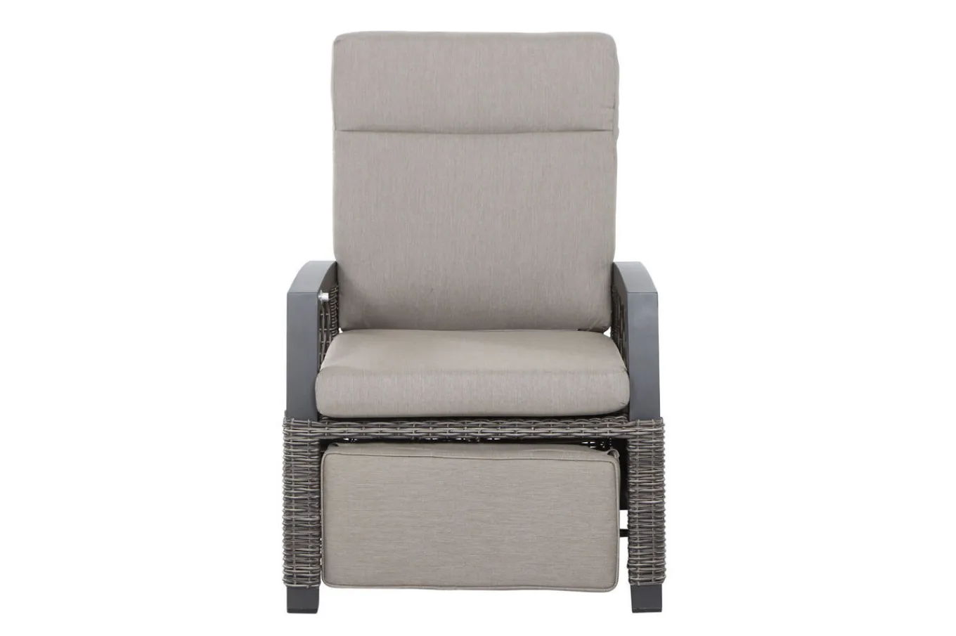 Online Corido Relaxsessel, charcoal, Alu / Gardino®-Geflecht, 73x87x103 cm, verstellbar Polyrattan-Gartenmöbel|Aluminium-Gartenmöbel