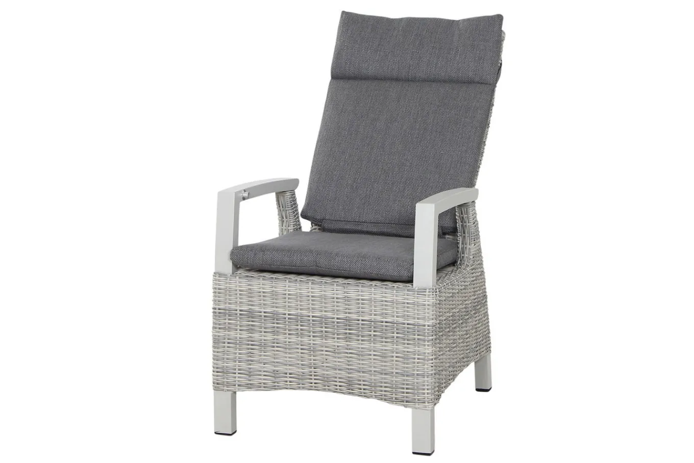 Best Corido/Sincro Garten-Essgruppe, ice grey/weiß grau, Alu/Gardino®-Geflecht/Keramik, Ausziehtisch 200/260x100 cm, 6 Diningsessel Polyrattan-Gartenmöbel|Garten-Essgruppen