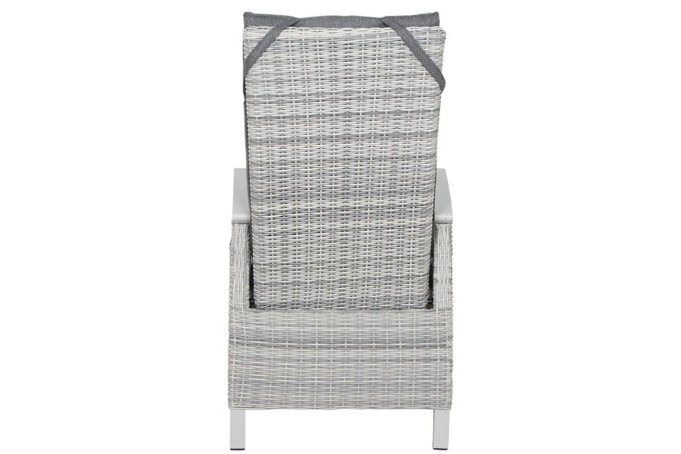 New Corido/Sincro Garten-Essgruppe, ice grey/weiß grau, Alu/Gardino®-Geflecht/Keramik, Ausziehtisch 200/260x100 cm, 4 Dining Move Sessel Polyrattan-Gartenmöbel|Garten-Essgruppen