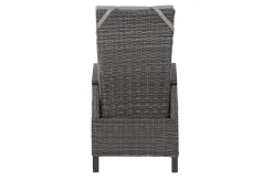 Hot Corido / Sincro Garten-Essgruppe, charcoal, Alu / Gardino®-Geflecht, 6 Diningsessel, Ausziehtisch 200/260 x 100 cm Polyrattan-Gartenmöbel|Garten-Essgruppen