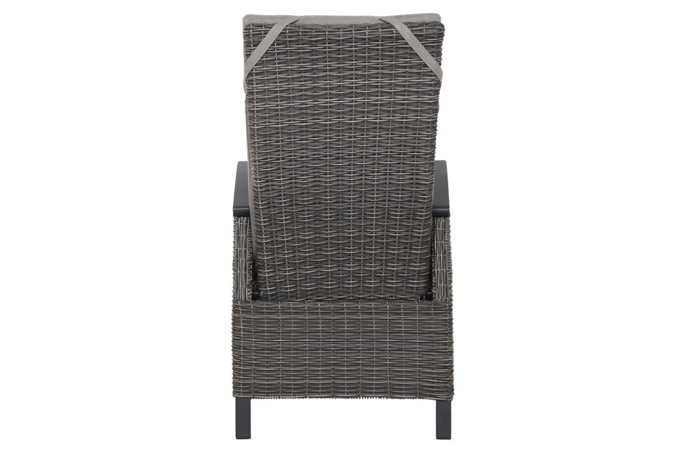 Hot Corido / Sincro Garten-Essgruppe, charcoal, Alu / Gardino®-Geflecht, 6 Diningsessel, Ausziehtisch 200/260 x 100 cm Polyrattan-Gartenmöbel|Garten-Essgruppen