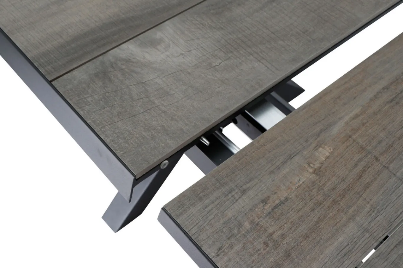 Discount Corido / Sincro Garten-Essgruppe, charcoal, Alu / Gardino®-Geflecht, 8 Diningsessel, Ausziehtisch 200/260 x 100 cm Polyrattan-Gartenmöbel|Garten-Essgruppen