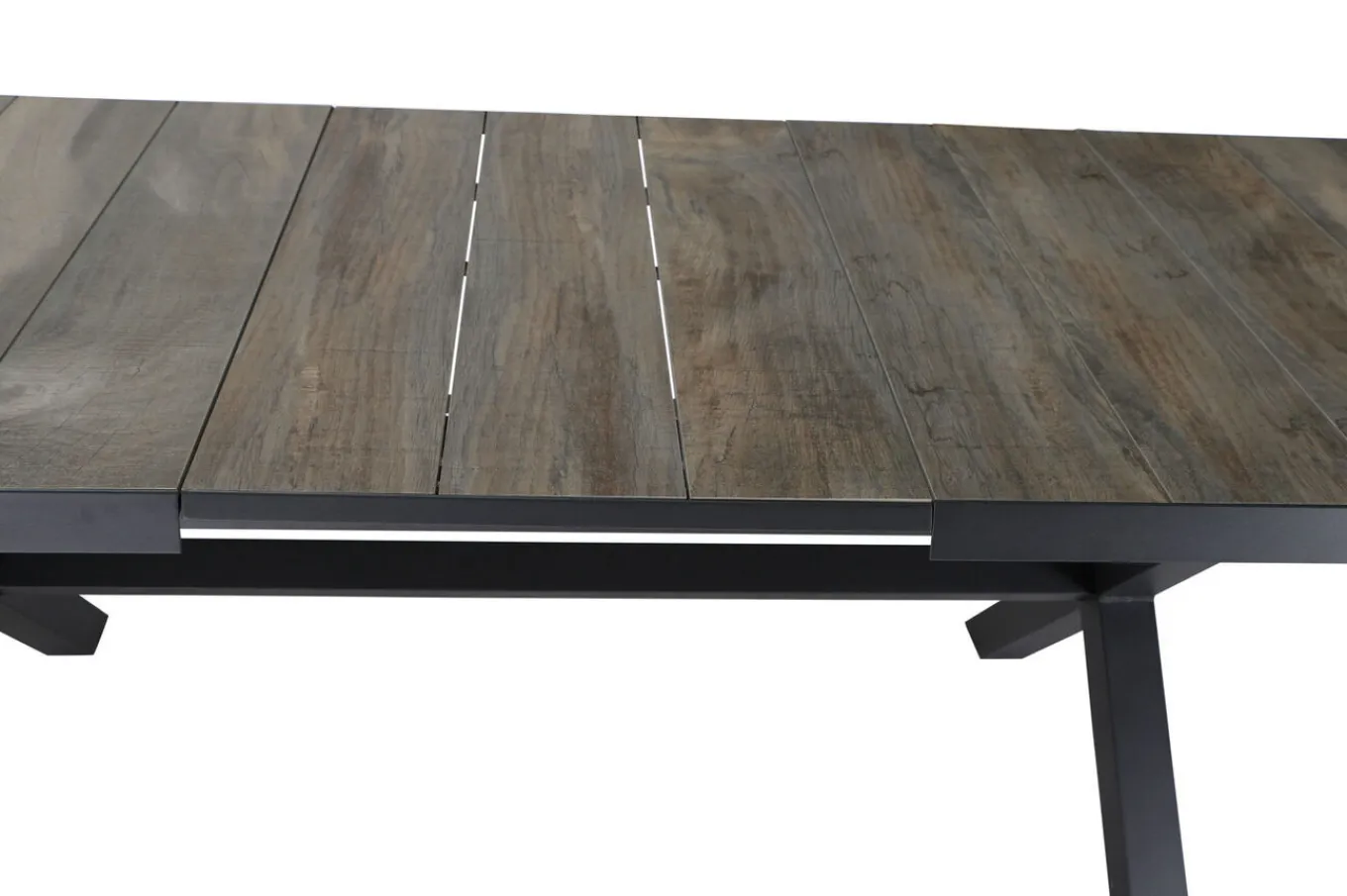 Discount Corido / Sincro Garten-Essgruppe, charcoal, Alu / Gardino®-Geflecht, 8 Diningsessel, Ausziehtisch 200/260 x 100 cm Polyrattan-Gartenmöbel|Garten-Essgruppen