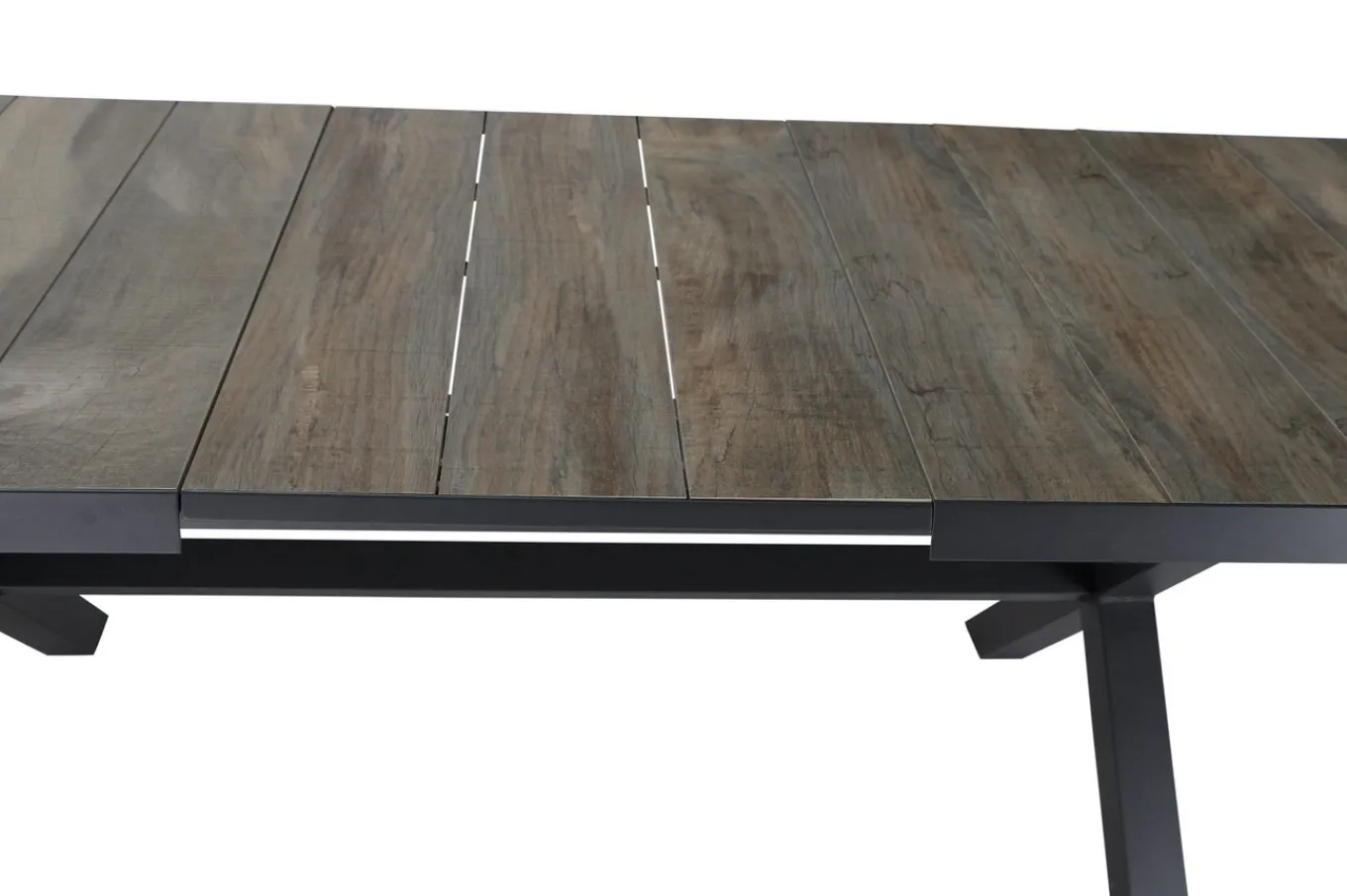 Online Corido / Sincro Garten-Essgruppe, charcoal, Alu / Gardino®-Geflecht, 4 Diningsessel, Ausziehtisch 200/260x 100 cm Polyrattan-Gartenmöbel|Garten-Essgruppen