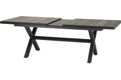 Online Corido / Sincro Garten-Essgruppe, charcoal, Alu / Gardino®-Geflecht, 4 Diningsessel, Ausziehtisch 200/260x 100 cm Polyrattan-Gartenmöbel|Garten-Essgruppen