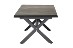 Online Corido / Sincro Garten-Essgruppe, charcoal, Alu / Gardino®-Geflecht, 4 Diningsessel, Ausziehtisch 200/260x 100 cm Polyrattan-Gartenmöbel|Garten-Essgruppen