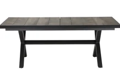Online Corido / Sincro Garten-Essgruppe, charcoal, Alu / Gardino®-Geflecht, 4 Diningsessel, Ausziehtisch 200/260x 100 cm Polyrattan-Gartenmöbel|Garten-Essgruppen