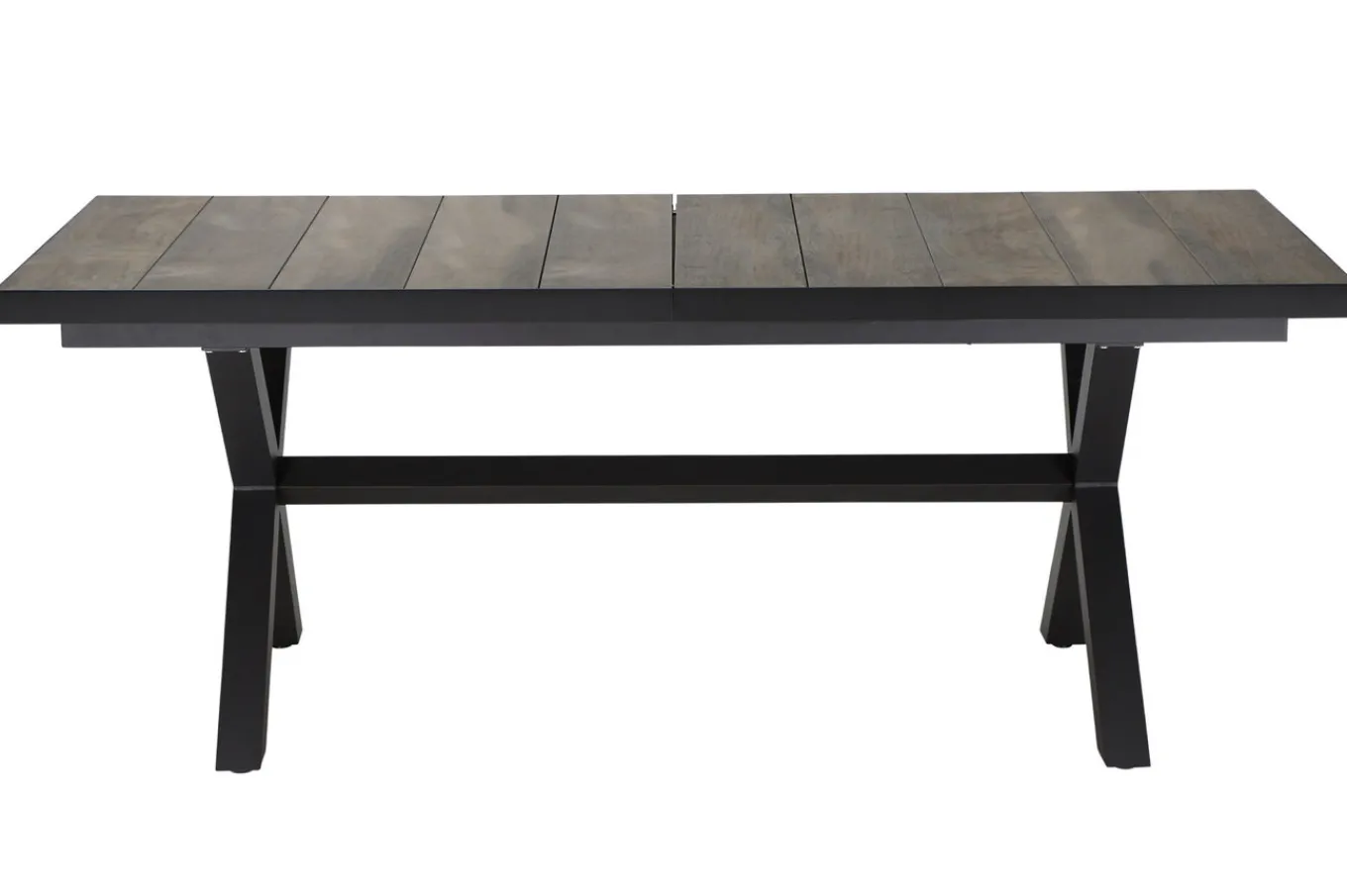 Online Corido / Sincro Garten-Essgruppe, charcoal, Alu / Gardino®-Geflecht, 4 Diningsessel, Ausziehtisch 200/260x 100 cm Polyrattan-Gartenmöbel|Garten-Essgruppen