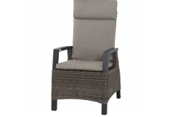 Discount Garten-Essgruppe, anthrazit/grau, Alu/Polyrattan, Ausziehtisch 180/240 x 100 cm, inkl. 6 Diningsessel Garten-Essgruppen|Aluminium-Gartenmöbel
