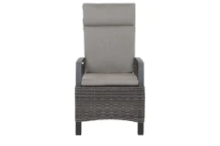 Discount Garten-Essgruppe, anthrazit/grau, Alu/Polyrattan, Ausziehtisch 180/240 x 100 cm, inkl. 6 Diningsessel Garten-Essgruppen|Aluminium-Gartenmöbel