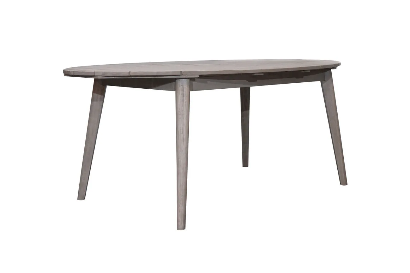 Clearance Garten-Essgruppe, grau/weiß, Alu/Akazienholz, Tisch 200 x 100 cm, 6 Dining Sessel Garten-Essgruppen