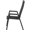 Outlet Garten-Essgruppe, anthrazit matt/grau, Alu/Glas/Textilfaser, 180/240 x 100 cm, ausziehbar, stapelbar Garten-Essgruppen
