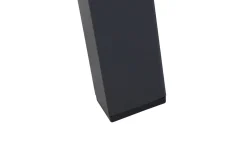 Outlet Garten-Essgruppe, anthrazit matt/grau, Alu/Glas/Textilfaser, 180/240 x 100 cm, ausziehbar, stapelbar Garten-Essgruppen