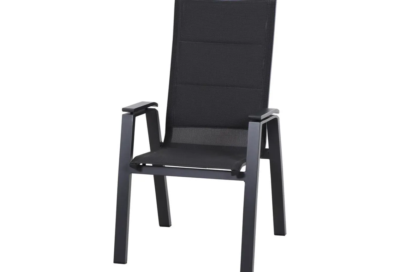 Outlet Garten-Essgruppe, anthrazit matt/grau, Alu/Glas/Textilfaser, 180/240 x 100 cm, ausziehbar, stapelbar Garten-Essgruppen