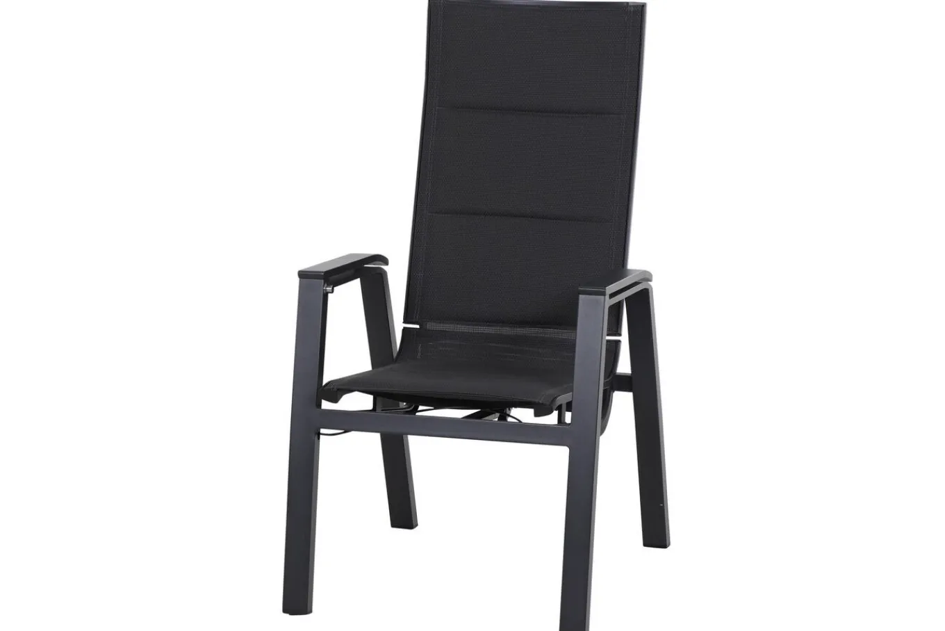 Clearance Garten-Essgruppe, anthrazit/grau, Alu/Glas/Textilene, 180/240 x 100 cm, ausziehbar, stapelbar Garten-Essgruppen
